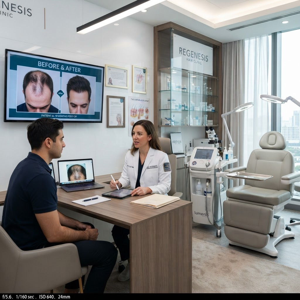 Hair restoration consultation suite